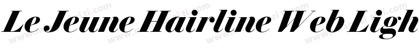 Le Jeune Hairline Web Light字体转换